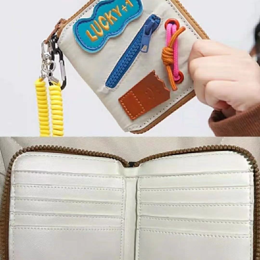 Source factory direct sales foreign trade wholesale ins Korean version short zipper multi-card wallet heart niche design card holder