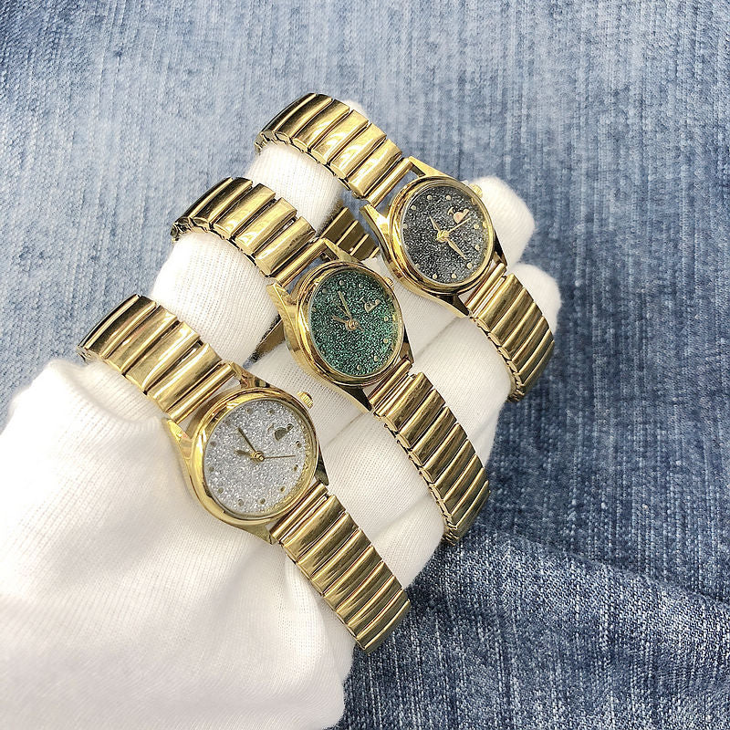 Retro Starry Sky Whale Watch for Women – Small Dial Quartz Watch with World Time