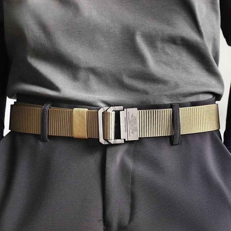 Men’s Nylon Belt with Double Ring Buckle – Adjustable