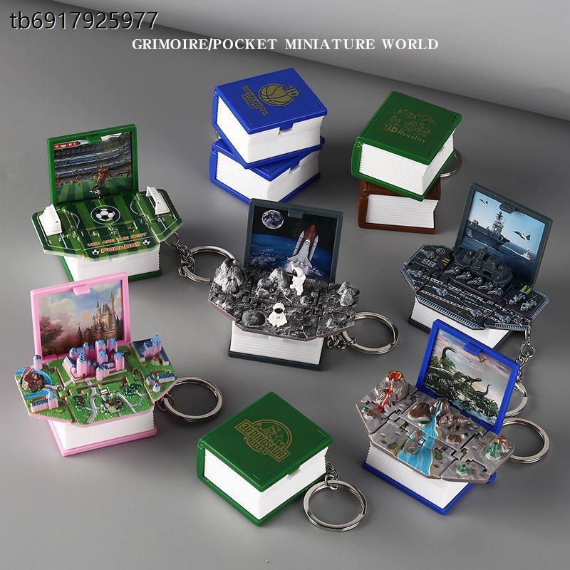 3D Pop-Up Book Keychain – Creative Decompression Toy Keyring