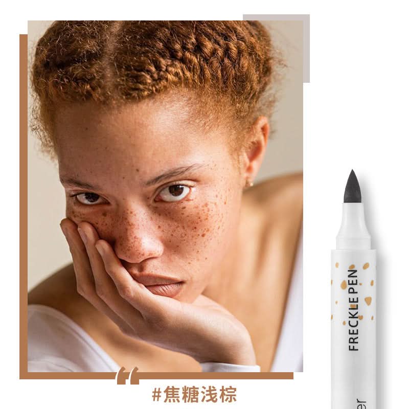 Pudaier Waterproof Freckle Pen – Natural, Easy-to-Use Faux Freckles Makeup (Pack of 2)