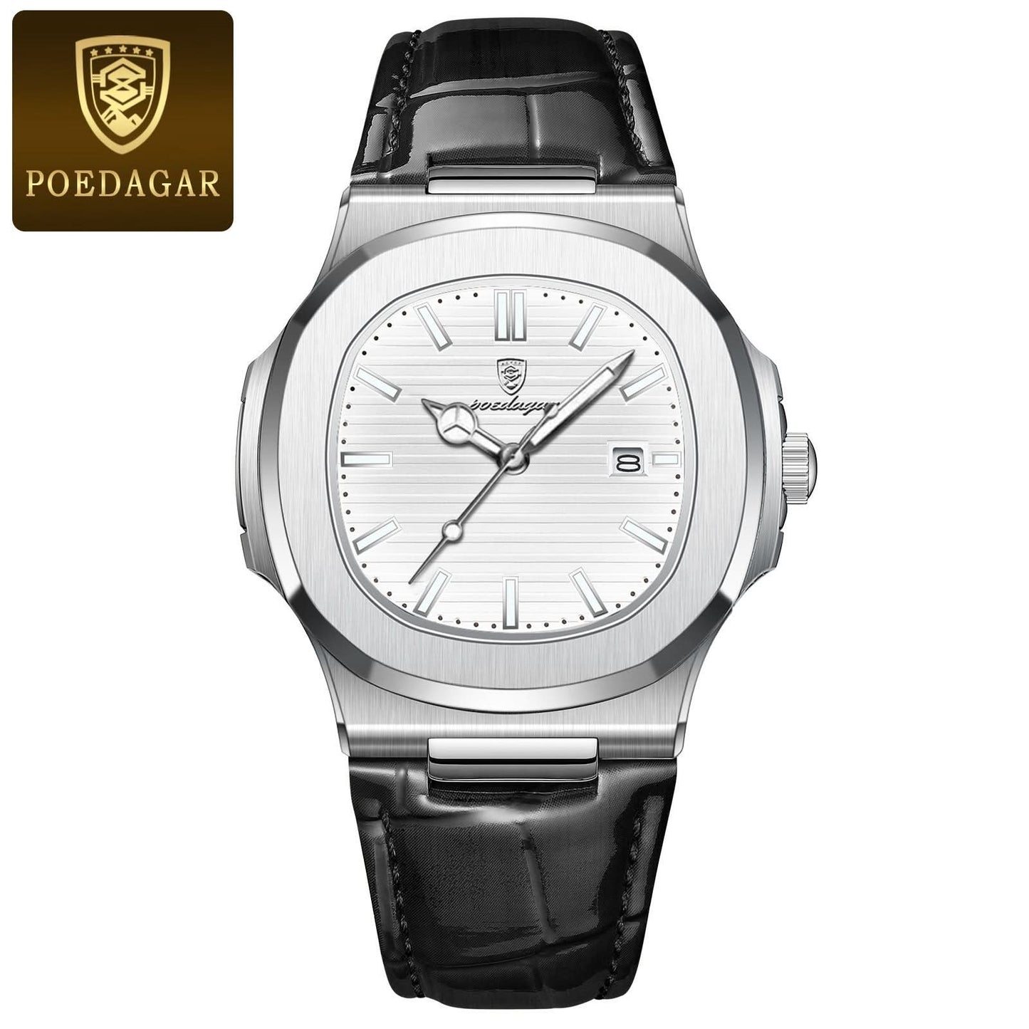 Men’s Ultra-Thin Quartz Watch, Luminous Design