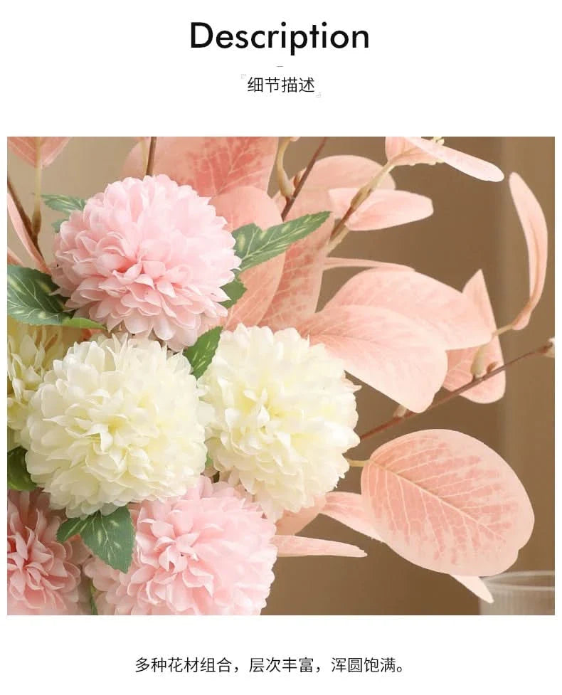 Ceramic Vase with Artificial Flowers