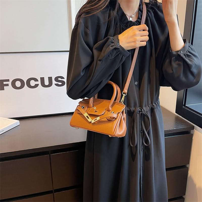 Women's Stylish PU Leather Kelly Bag – Elegant Crossbody Bag