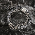 Unisex Stainless Steel Malachite Bracelet – Beaded Jewelry