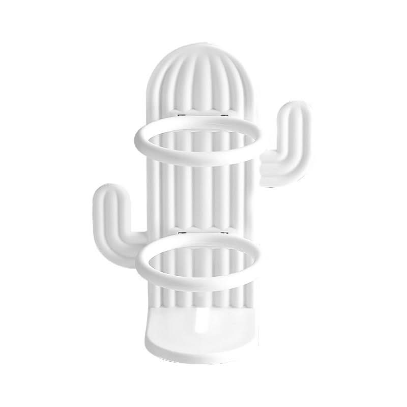 Wall-Mounted Cactus Toothbrush & Storage Rack – Punch-Free Holder