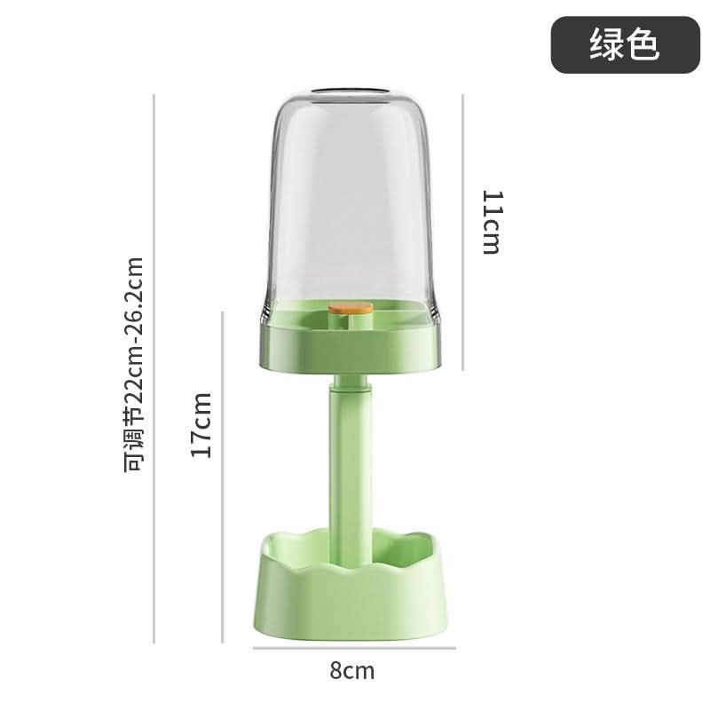 Wall-Mounted Toothbrush Holder with Cups – Mouthwash Cup Storage Organizer