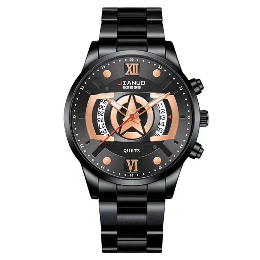 Men's Quartz Business Watch with Calendar