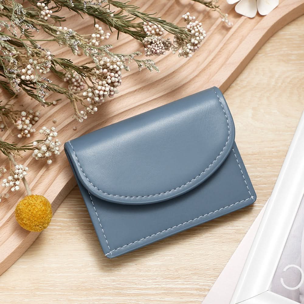 Slim Macaron Coin & Card Holder – Compact Wallet
