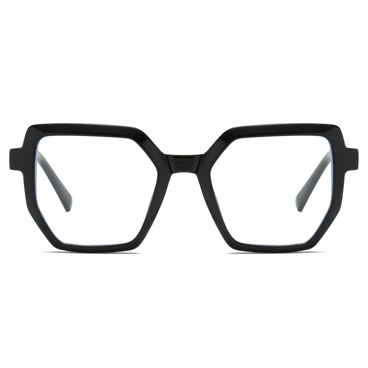 Trendy Oversized Square Blue Light Glasses – TR90 Frame, Myopia-Ready
