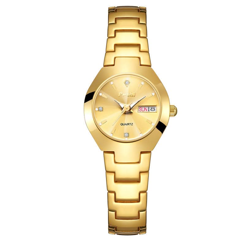 Women’s Fashion Luminous Dial Quartz Watch – Stainless Steel Strap