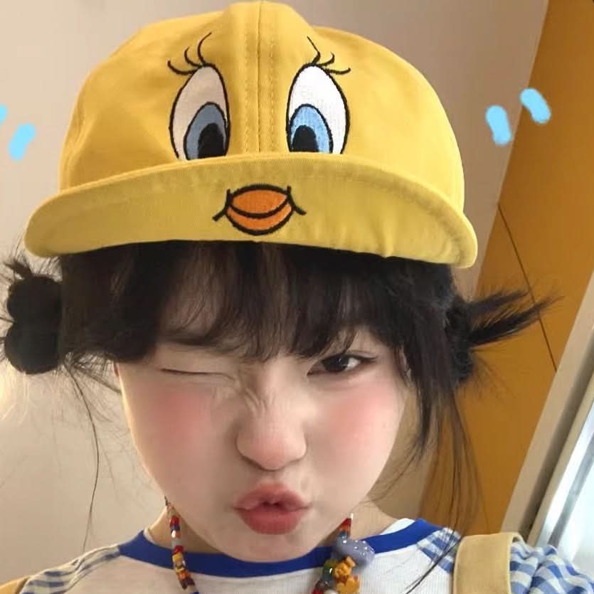 Kids' Tweety Duck Baseball Cap – Embroidered Cotton Sunshade Hat
