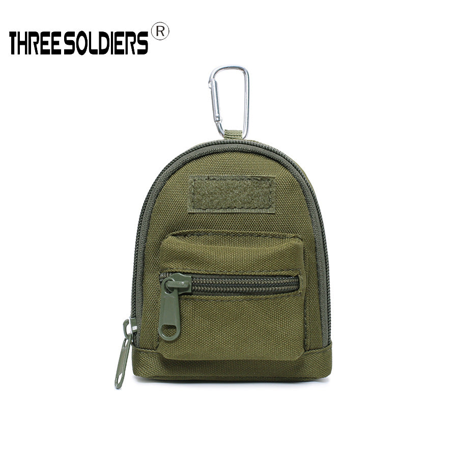 Mini Tactical Backpack Keychain – Multi-Purpose Oxford Storage Pouch