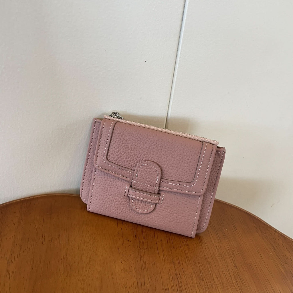 Slim Leather Card Holder & Coin Purse – Minimalist Multi-Card Wallet