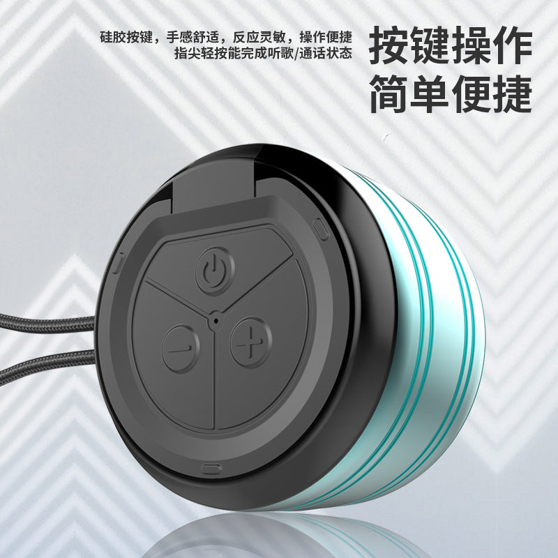 Bluetooth 5.0 Mini Speaker – Heavy Bass Portable Metal Speaker with Noise Reduction
