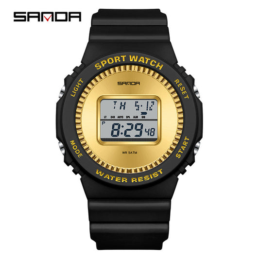 SANDA Multifunctional Digital Sports Watch – Waterproof Luminous Watch with Countdown