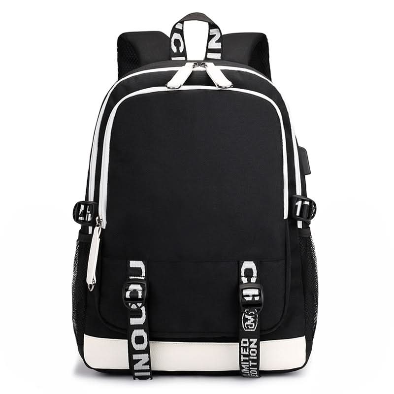 Unisex Waterproof USB School Backpack