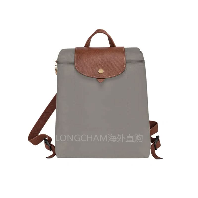 Women's Nylon School Backpack – Stylish Embroidered Shoulder Bag
