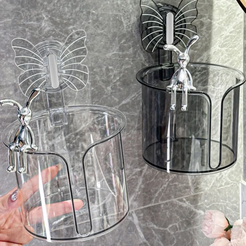 Wall-Mounted Butterfly Toilet Paper Holder – Punch-Free