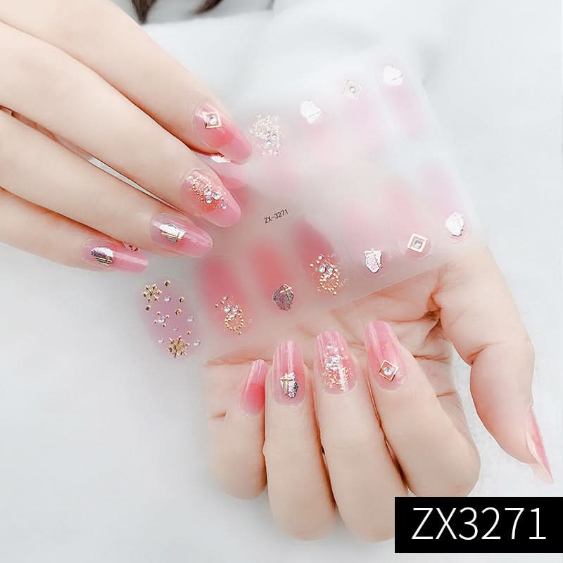 3D Star Diamond Nail Stickers Set