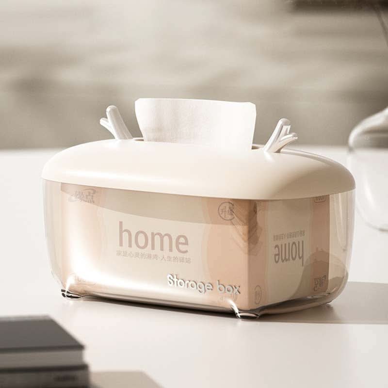 Luxury Multi-Functional Tissue Box – With Remote Control Storage