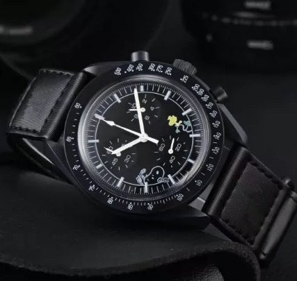 Men’s Fashion Chronograph Quartz Watch – Planet Series, Luminous 6-Pin Design