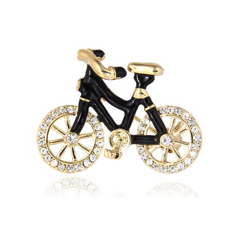 Vintage Alloy Rhinestone Brooch – For Jackets, Bags & Suits