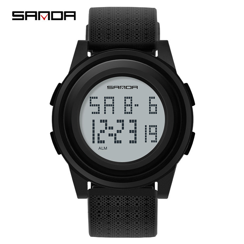 Sanda Sports Digital Watch – Waterproof Luminous Shockproof Unisex Electronic Watch
