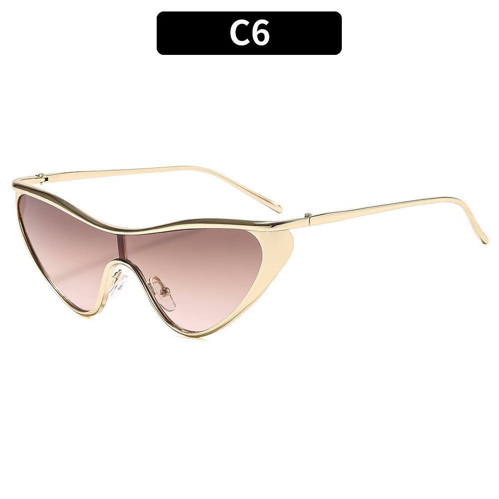 Trendy Metal Frame Women’s Sunglasses – UV Protection Fashion Shades for Everyday Style