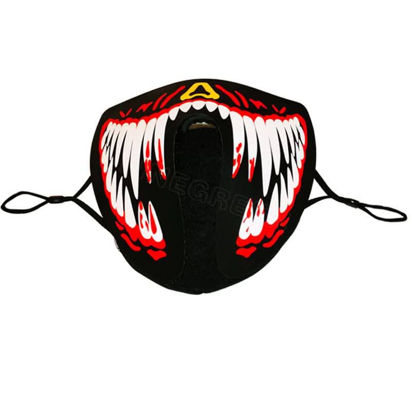 Voice-Controlled Glowing Halloween Mask, USB-Powered