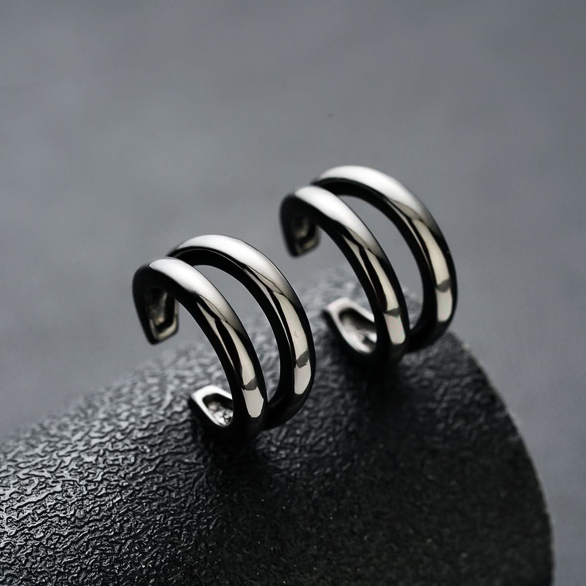 Men’s U-Shaped Ear Clips – Stylish Non-Piercing Hoop Earrings