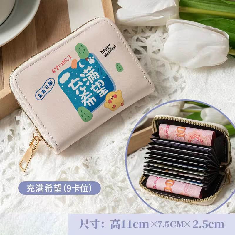 Korean-Style Accordion Card Holder – Wallet for Girls