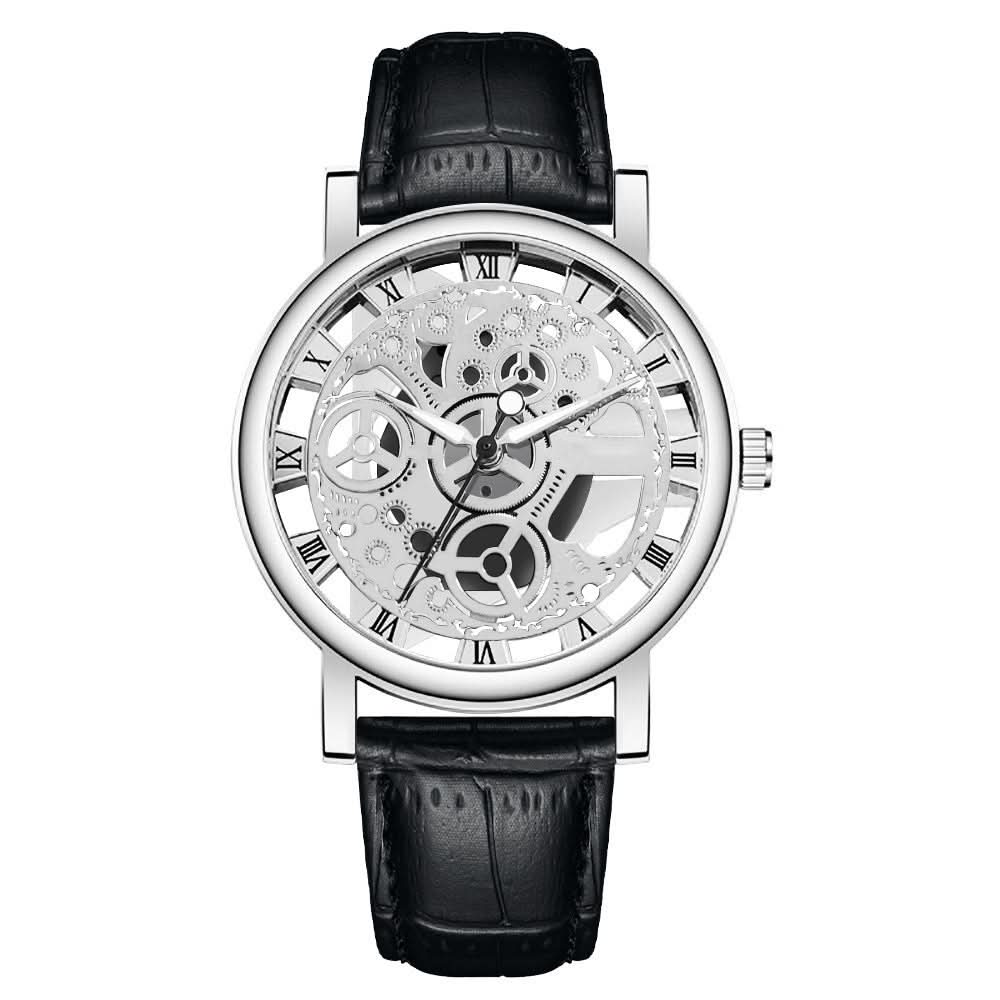 Men’s Fashion Quartz Watch, Hollow Design