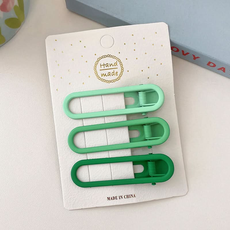 Ice Transparent Jelly Candy Color Hair Clips