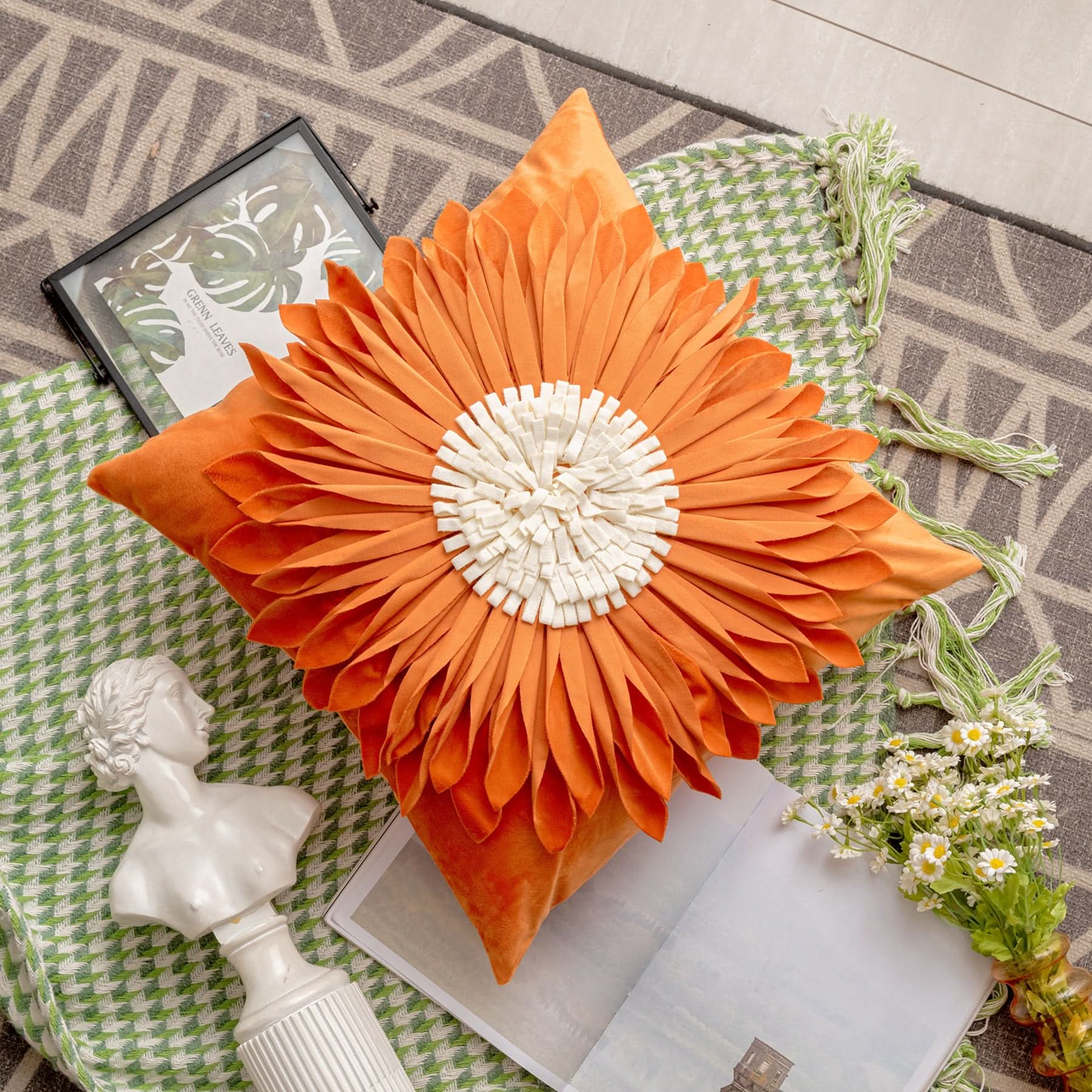 Sunflower Pillowcase - Small Daisy & Sunflower Design