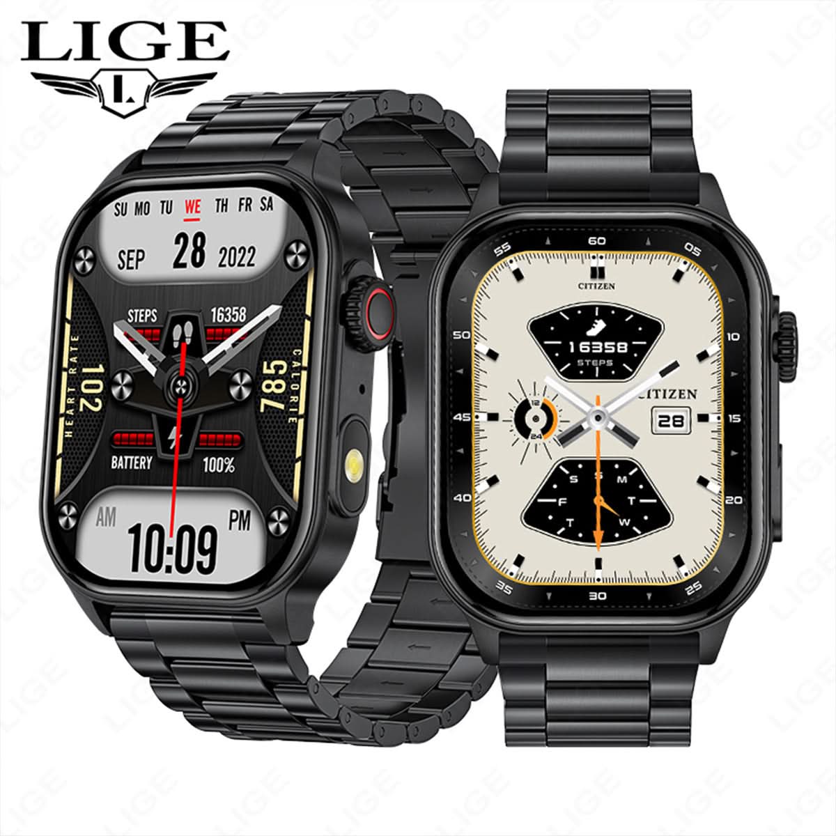 Smartwatch with Bluetooth Call, Health & Fitness Tracking, HD Touch Screen