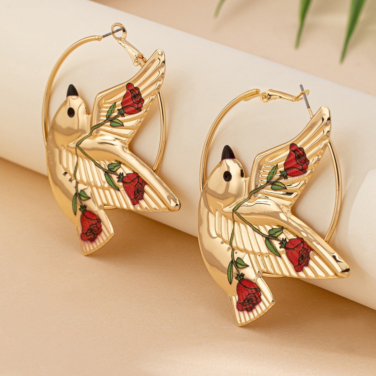 Peace Dove Earrings for Women – Alloy Animal Design Fashion Jewelry