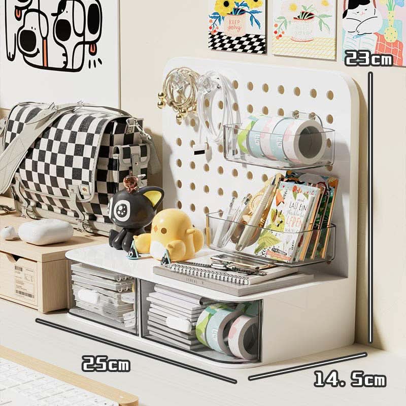 Multi-Compartment Organizer & Desktop Storage Box for Office, Bedroom & Bathroom
