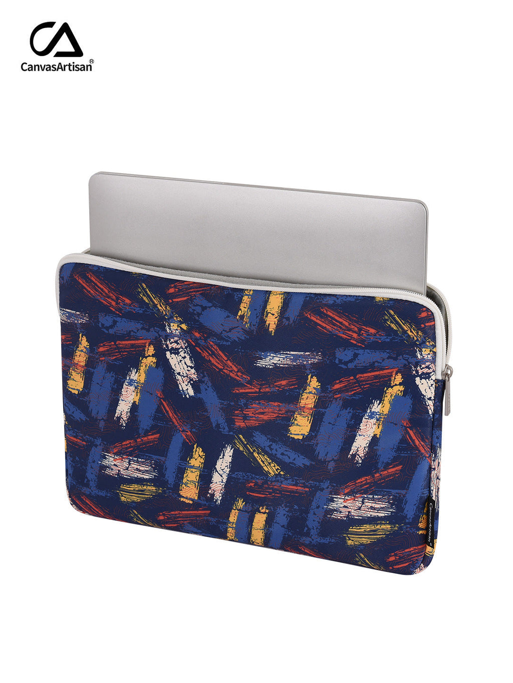Waterproof Laptop Sleeve with Brush Strokes Print – Shockproof Protective Case for 11-15 inch Laptops