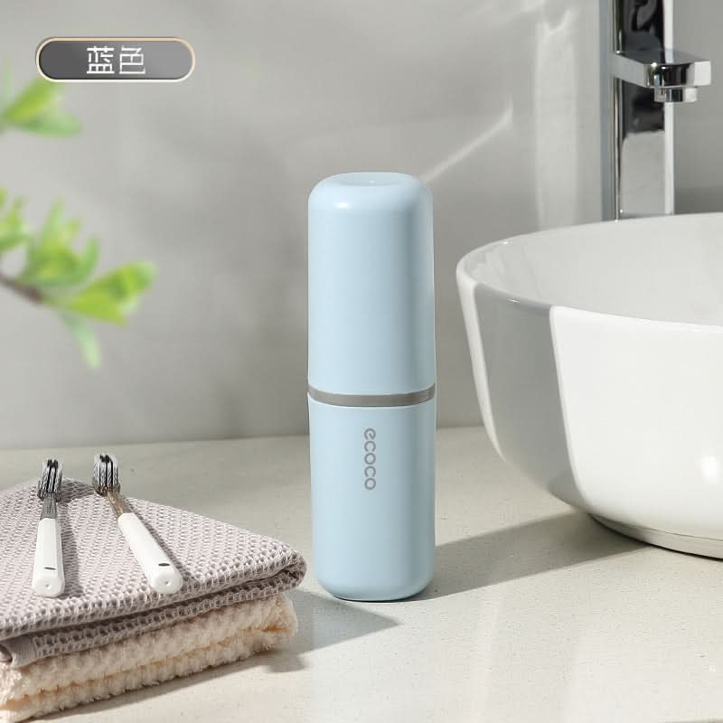 Portable Travel Toothbrush Cup with Storage – Leakproof For Trips & Travel