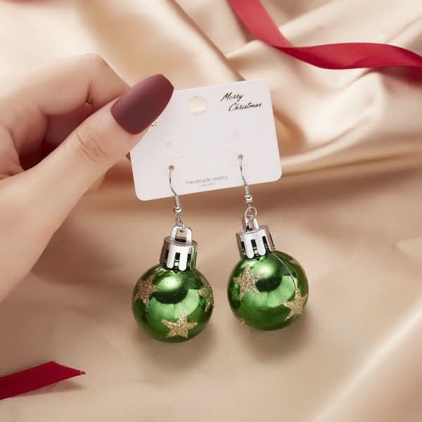 Christmas Snowflake Resin Earrings for Women