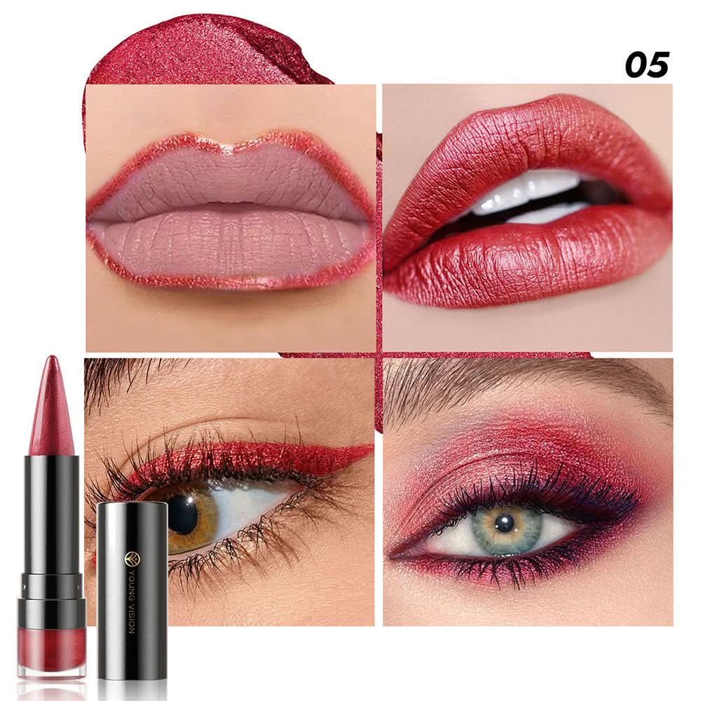 YOUNG VISION Glitter Lipstick & Lip Liner – Moisturizing, Long-Lasting