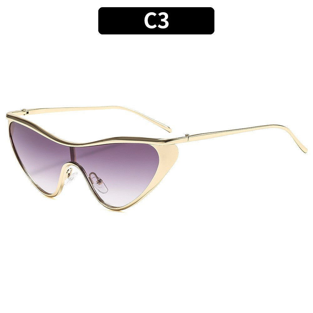 Trendy Metal Frame Women’s Sunglasses – UV Protection Fashion Shades for Everyday Style