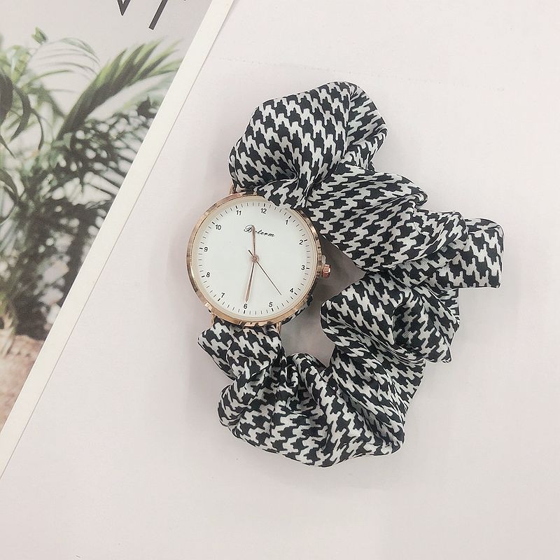 Women’s Leopard & Houndstooth Print Watch – Quartz Movement, Fashion Strap