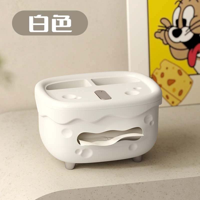Modern Desktop Tissue Box – High-Grade Cream Style Napkin Holder