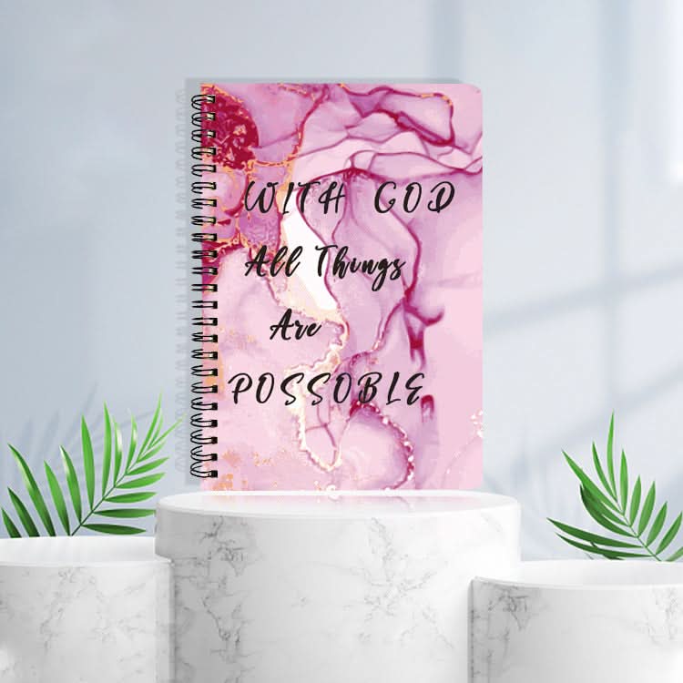 A5 Side Flip Spiral Notebook - Horizontal Line Notepad