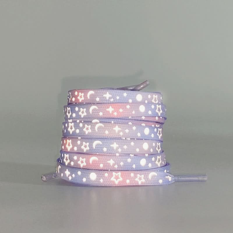 Reflective Star Galaxy & heart Shoelaces – Luminous Rope for Men & Women