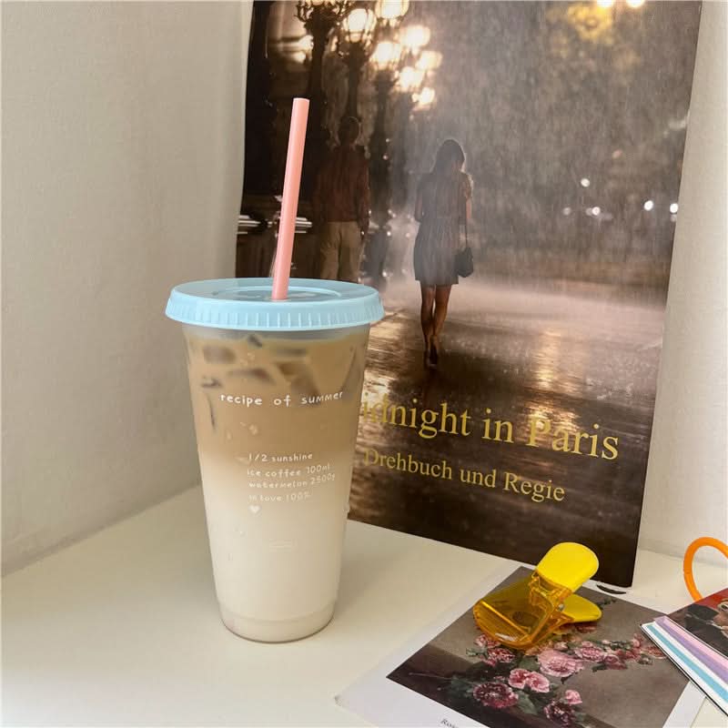 Korean Cartoon Puppy Travel Coffee Tumbler
