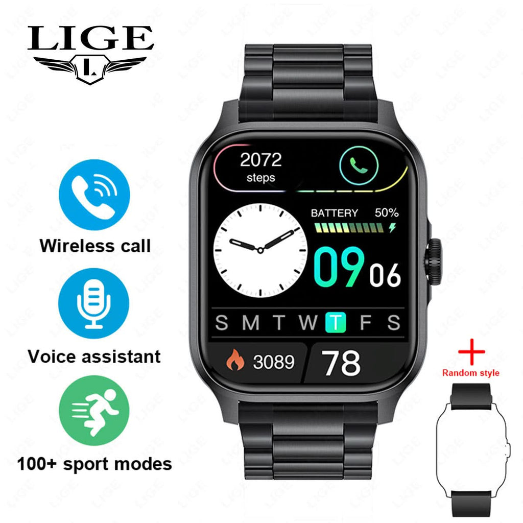 Smart Watch for Men & Women – Bluetooth Call, Health Monitor, Fitness Tracker
