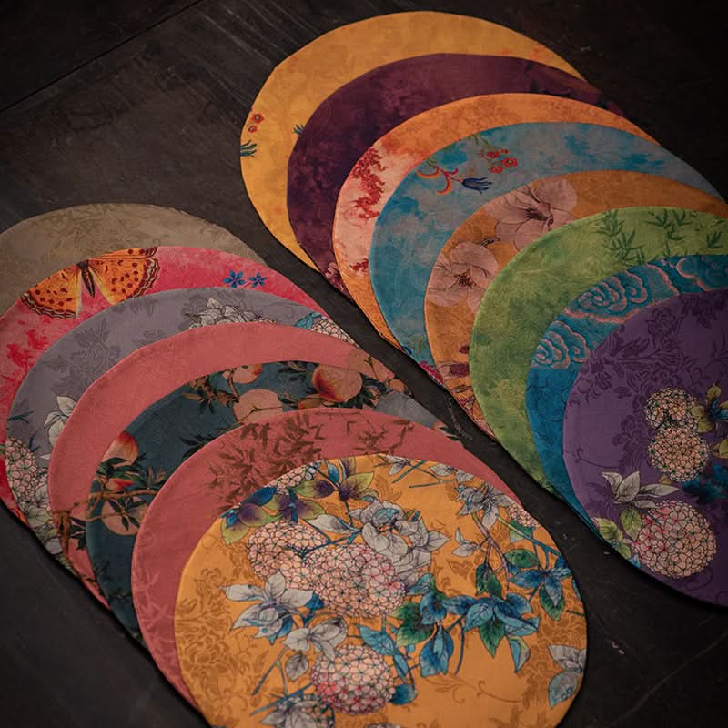 Double-Sided Fragrant Cloud Yarn Tablecloth - Tea Ceremony Accessory